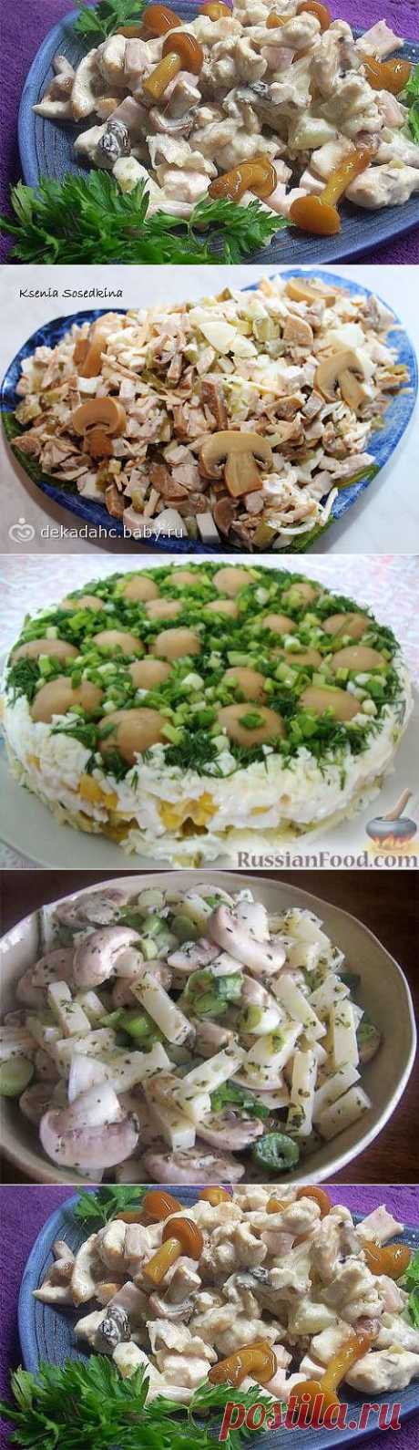 10 салатов с грибами