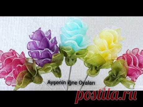 Muhteşem bir kurdaleden başak yapımı anlatımlı yapılışı Flower DIY