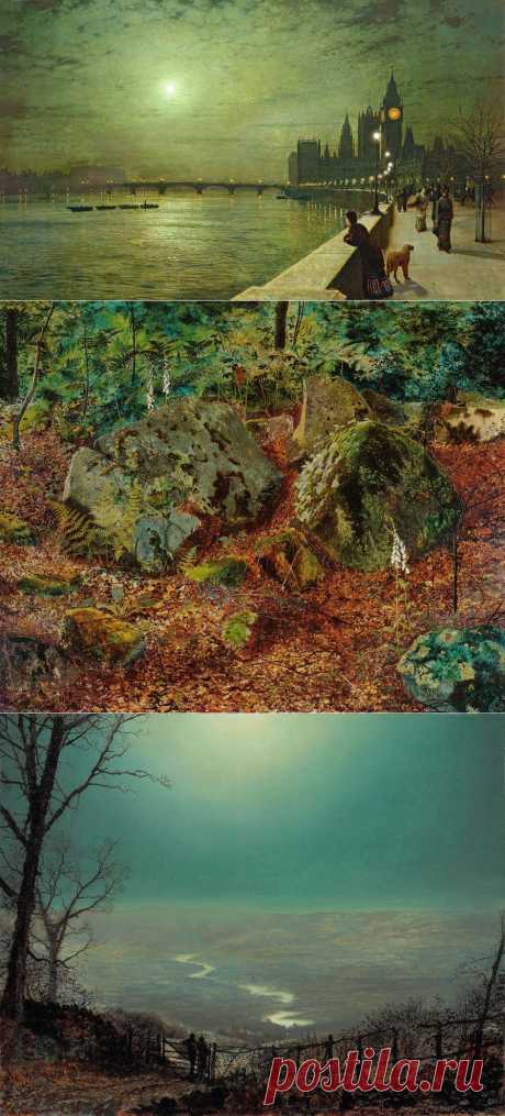 Романтические акварели от Джона Аткинсона Гримшоу (John Atkinson Grimshaw) .
