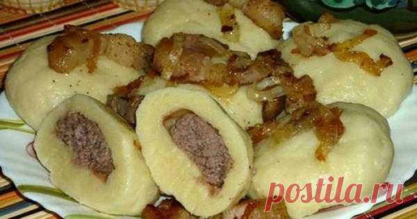 Украинские галушки с мясом. Какие же они вкусные Картофель – 400 граммов, Мука – 350 граммов, Крупа манная – 2 столовых ложки, Яйцо – 1 штука, Соль – по вкусу