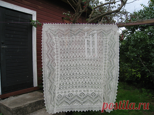 Ravelry: тонкие кружева подставил шали картины Шарон Миллер