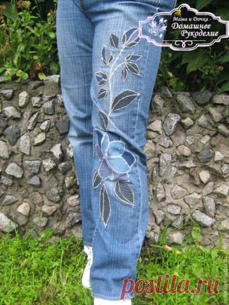Делаем оригинальную заплатку на джинсы