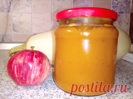 Кабачковая икра с яблоком