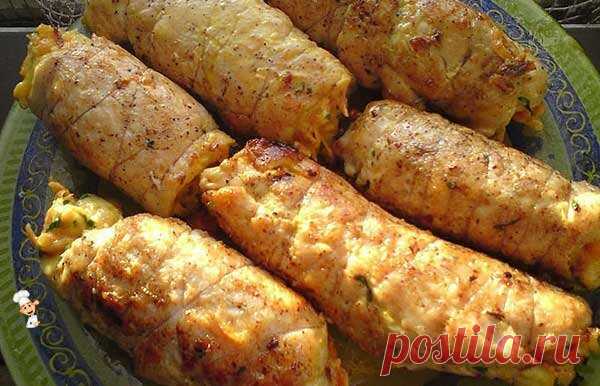 Рулетики из куриной грудки | Готовим рецепты | Яндекс Дзен
