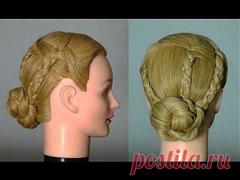 Прическа на каждый день для длинных волос в школу. — на Яндекс.Видео