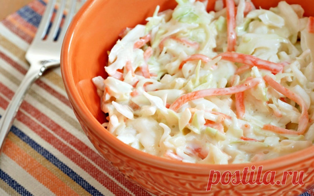 Лёгкий капустный cалат