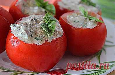 Рецепт: Помидоры фаршированные рыбой и яйцами - пошаговый фото рецепт приготовления