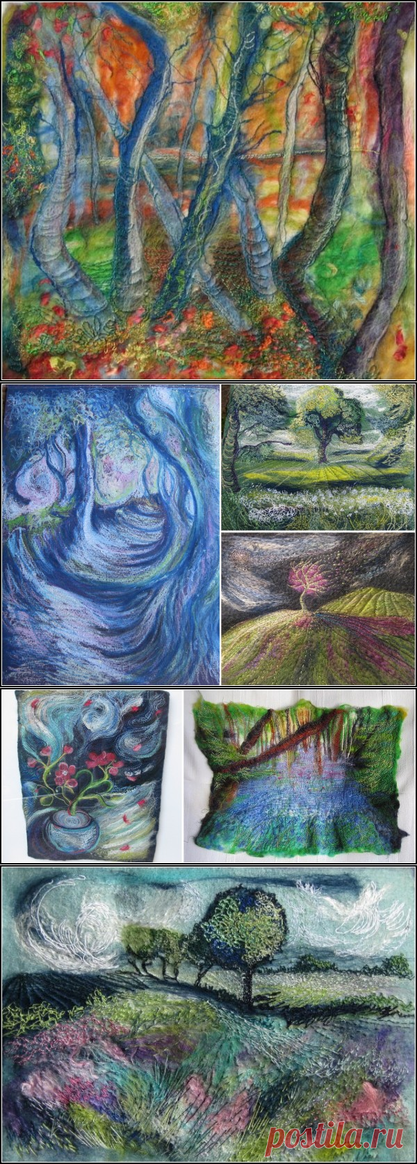 Картины из шерсти. Михала Гетвай