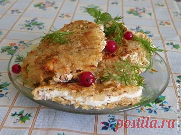 Куриное филе в овсяной панировке