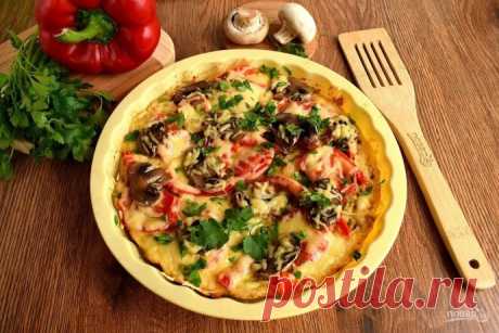 Диетическая куриная пицца без теста