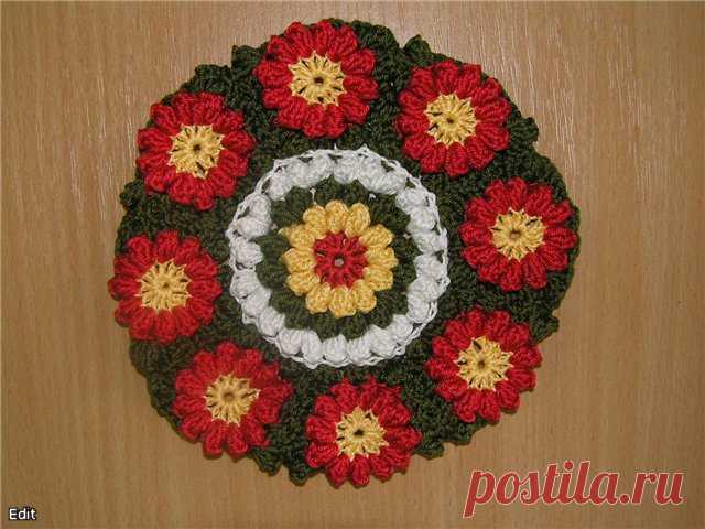 По этому Мастер классу можно связать Салфетку и сидушку и подставку под горячее