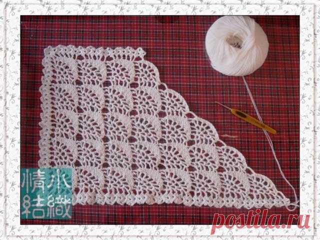 Шаль ,шарф крючком