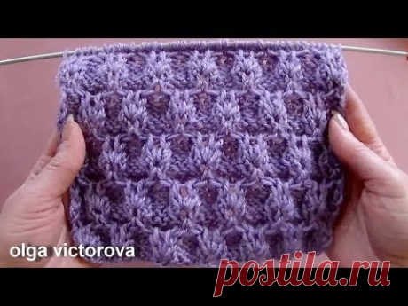 Объемный узор 449 Узоры спицами