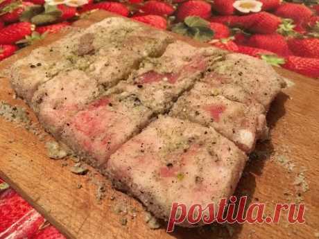Соленое сало за 5 минут   самый вкусный рецепт от бабушки