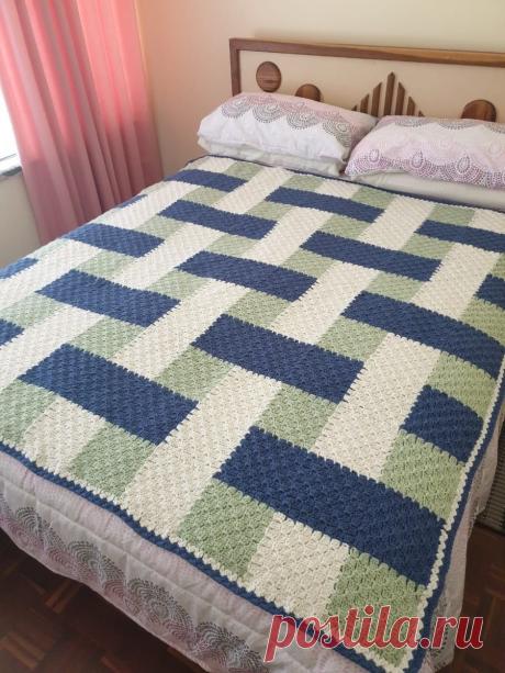 Вязание крючком в технике с2с: создание полотна блоками. | Творческая мастерская "Повязули". Вязание крючком и вязание С2С. | Дзен