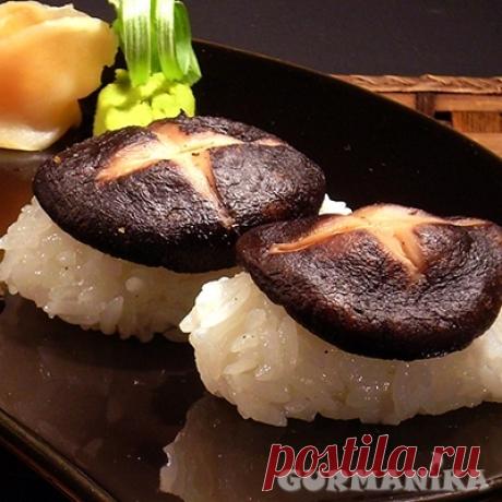 Нигири-суши с грибами шии-таке - рецепт приготовления с фото