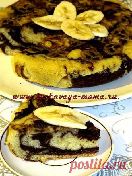 Мраморный кекс в мультиварке