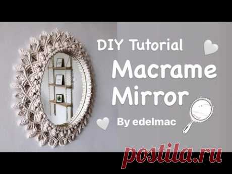 (7) DIY Tutorial Macrame Mirror Handmade - YouTube