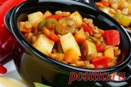 Рецепт приготовления рагу овощного с мясом индейки