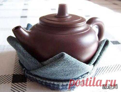 【图】旧牛仔裤玩转中国风 古韵莲花杯垫手工DIY_图老师|tulaoshi.com