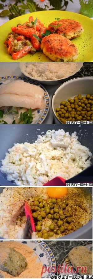 Котлеты из трески и риса