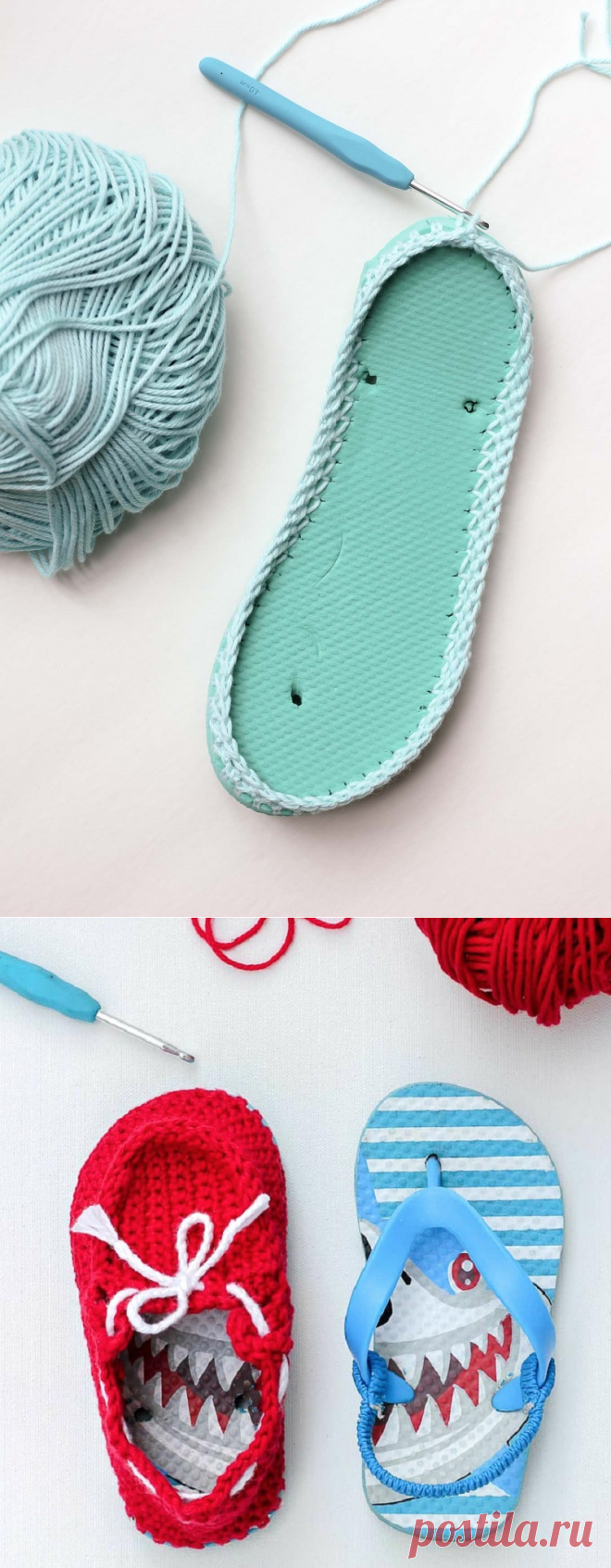 Она взяла подошву от вьетнамок и превратила ее в лучшую летнюю обувь, которую я видела! (ФОТО) — FunnyReps