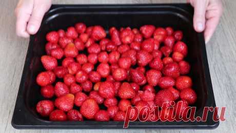 Летний десерт из клубники