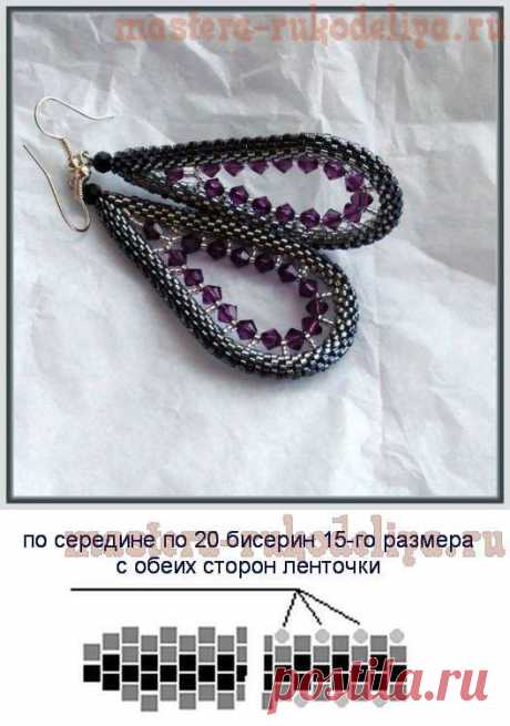 Серьги «Аметист в серебре»..