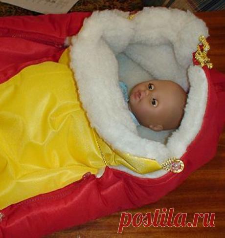 Меховой конверт для самых маленьких