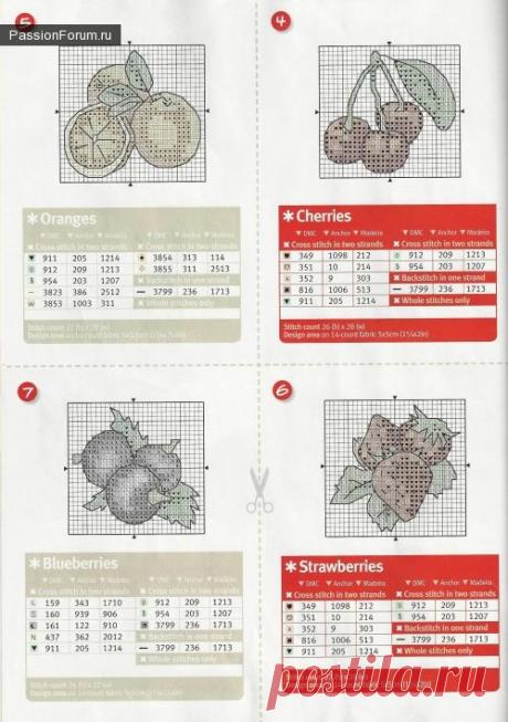 Фруктовый джем / Вышивка / Вышивка крестом