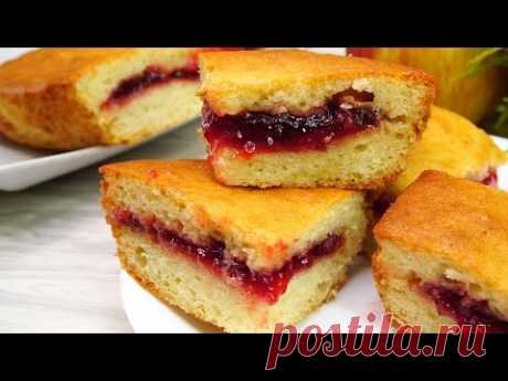 Пирог с секретом! Из продуктов, которые всегда есть дома! С ним справится любая хозяйка!