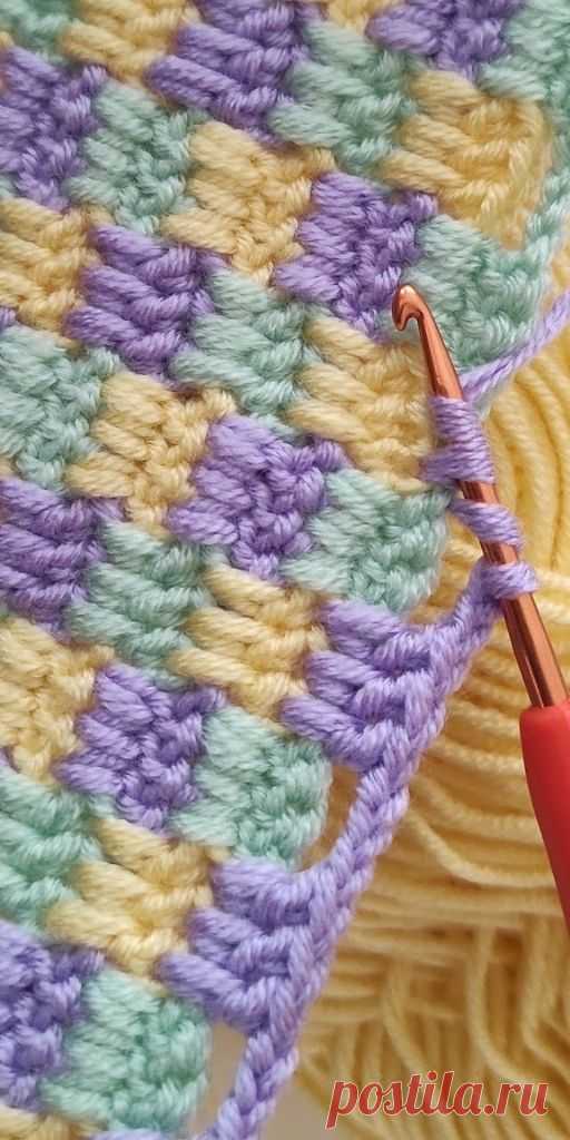 Детское одеяло Super Easy Crochet | Узоры Для Вязания Крючком