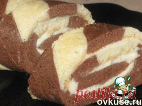 Полосатый рулет - Простые рецепты Овкусе.ру