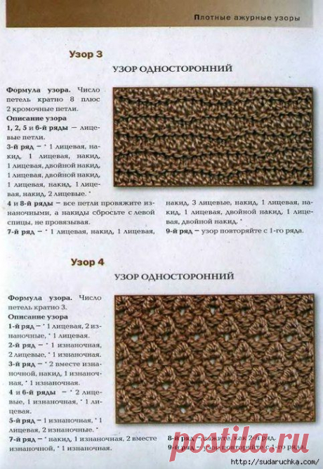 Вязание: 100 узоров для вязания спицами