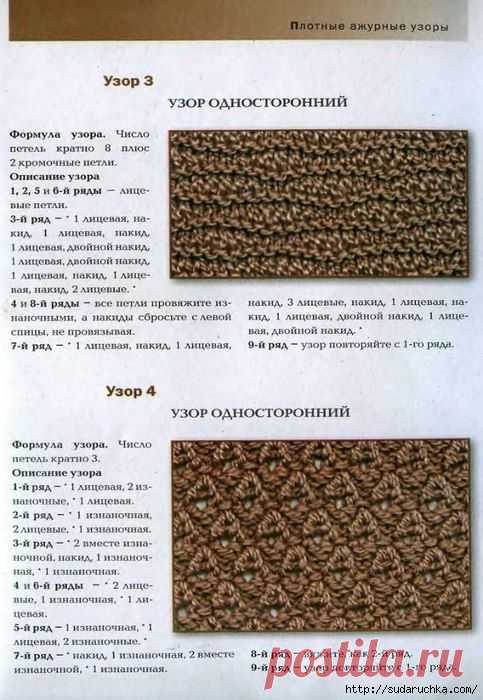 Вязание: 100 узоров для вязания спицами