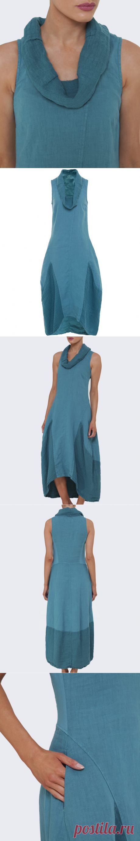 Grizas Cowl Neck Linen Dress | Jules B