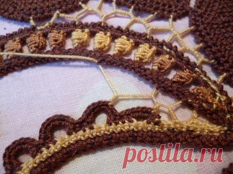 Мастер-класс по нерегулярной сетке в ирландском кружеве.