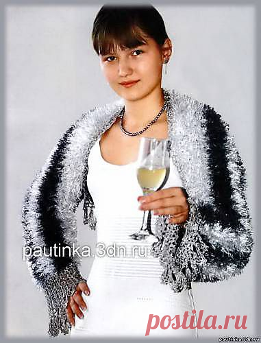 Вязаная накидка с кружевами - Схемы вязания палантинов - Схемы для вязания - Уроки вязания крючком - Вязание крючком, мотивы, схемы для вязания крючком