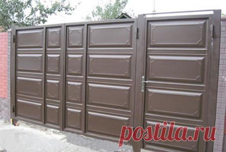 Ворота филенка с калиткой рядом№4-2мх4м - Установка, доставка.