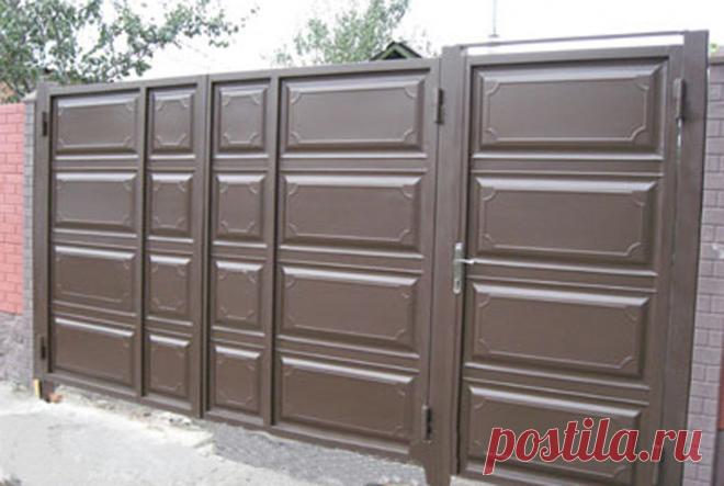 Ворота филенка с калиткой рядом№4-2мх4м - Установка, доставка.