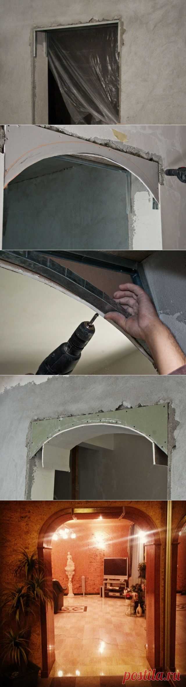 Арка из гипсокартона — быстро и легко