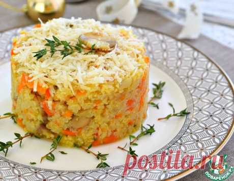 Гарнир из цветной капусты с грибами – кулинарный рецепт