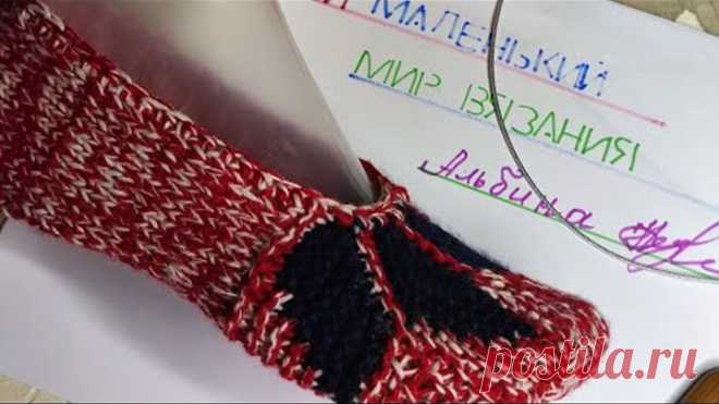 как я вяжу следочки на 2 спицах без шва,для начинающих 🌺🧶🧶🧶