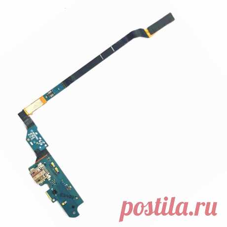 Купить гнездо зарядки микро ЮСБ на нижней плате для смартфона Самсунг Галакси С4 i9500  в сборе с сенсорами температуры и влажности, микрофоном на шлейфе.