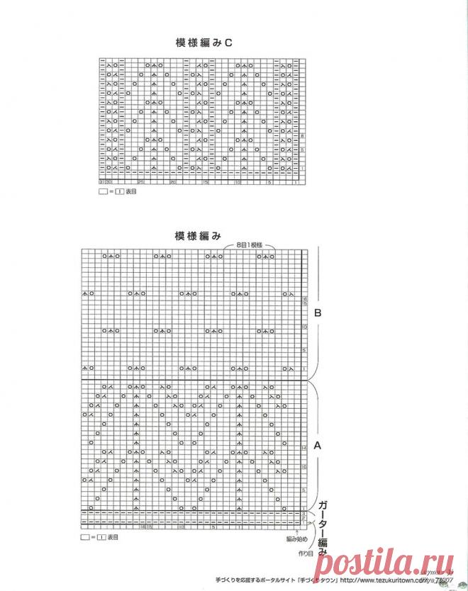 Заманчивые узоры японских моделей + новый мастер-класс. | Asha. Вязание, дизайн и романтика в фотографиях.🌶 | Дзен