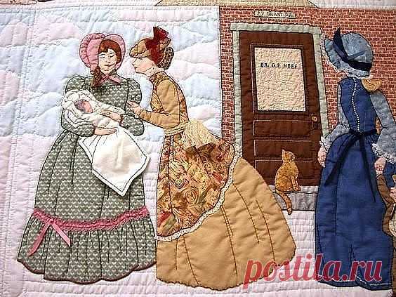 Барышни из лоскутков. Браво мастеру за красоту и терпение! 

















...












