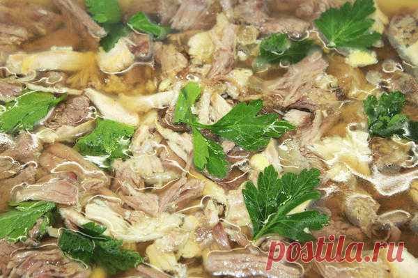 Домашний Холодец из говядины и курицы