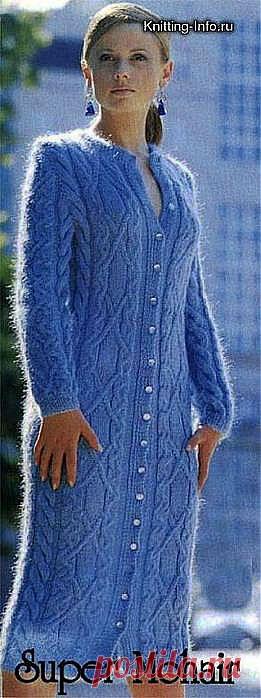 ГОЛУБОЙ КАРДИГАН | ВЯЗАНЫЙ УЮТ