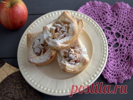Кексы с пряными яблоками из слоеного теста | CityWomanCafe.com