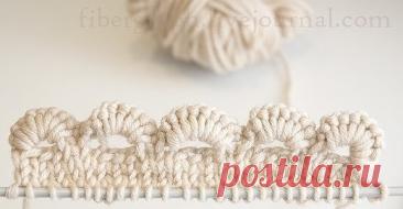 Наборный край с фестонами Наборный край с фестонамиХотите добавить изюминку в своё вязание? Попробуйте этот классный наборный край с фестонамиОн выглядит очень эффектно и совсем не сложно вяжется. Вам понадобятся спицы и крючок.Сначала берём одну спицу и крючок, держим их вместе. На эту пару набираем петли обычным...